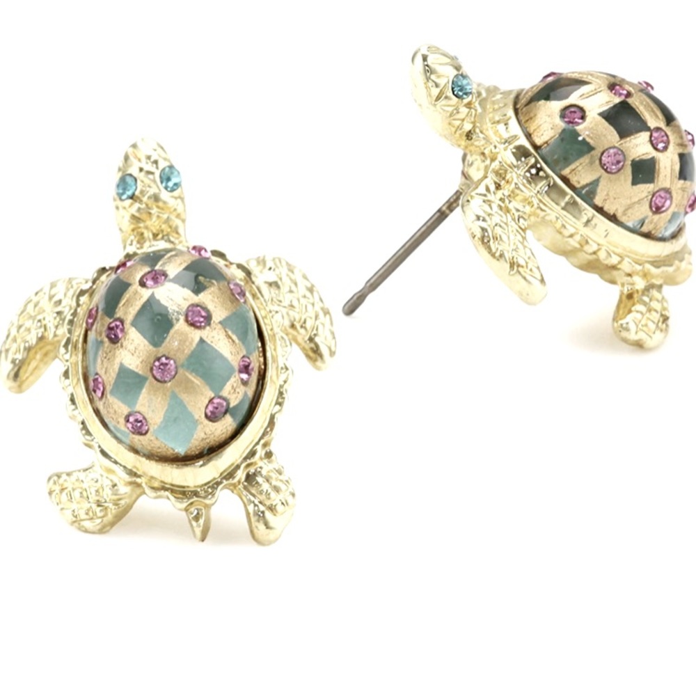 Betsy Johnson Turtle Earrings